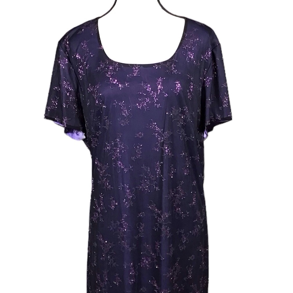 Connected Apparel Purple Maxi Dress